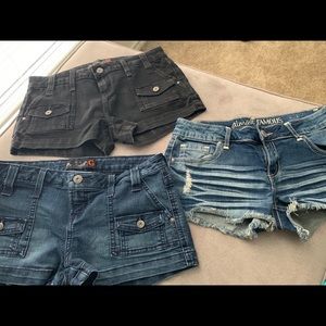 Bundle of denim shorts